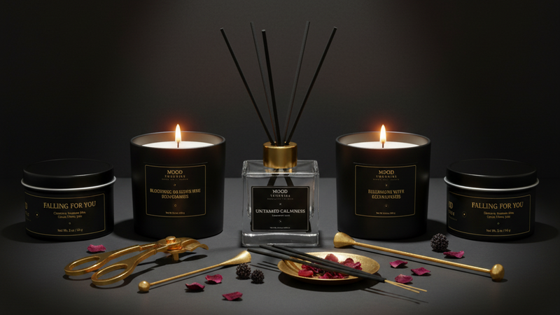 Candle pouring party with guests pouring candles